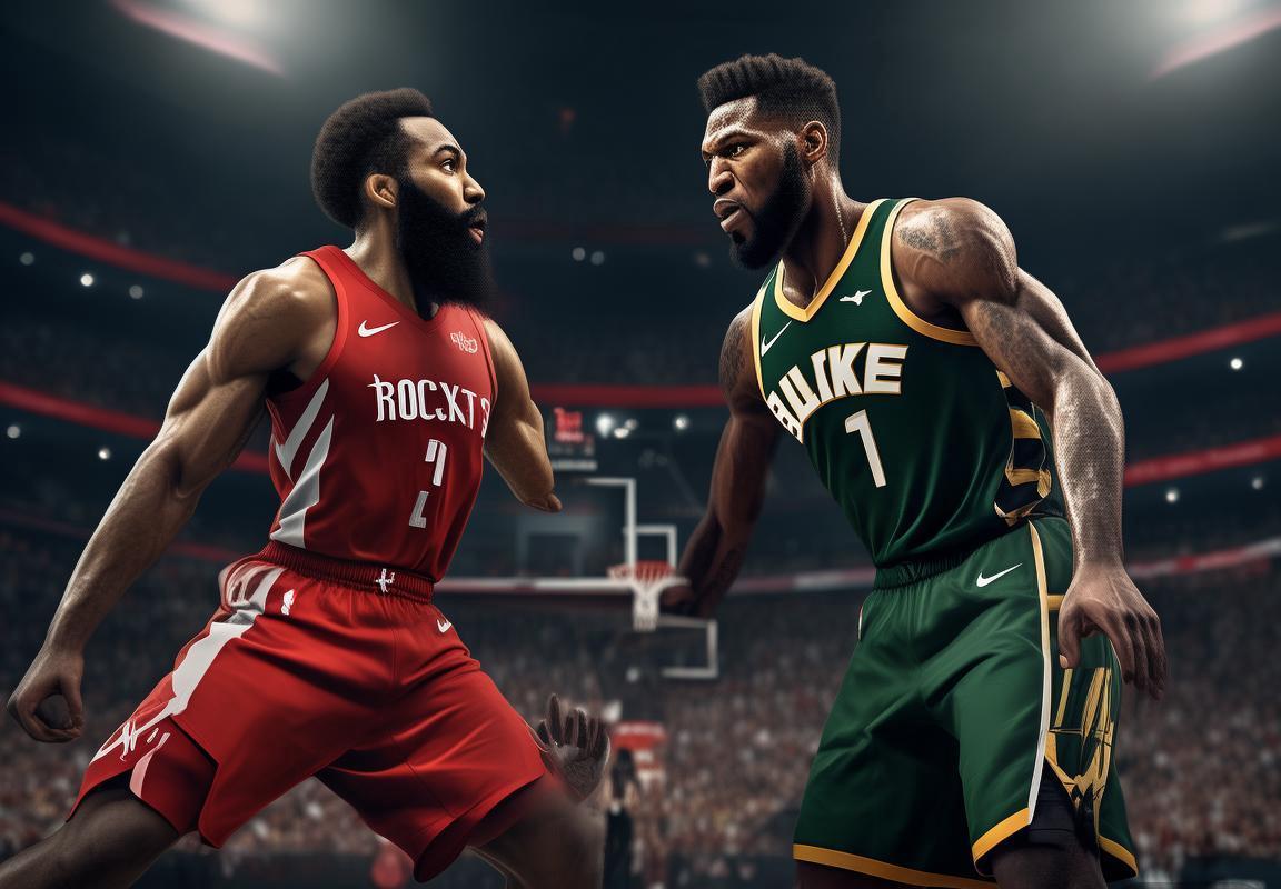 2018NBA火箭雄鹿巅峰对决：激情火花与战术对决纪实(图2)